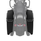 5  Vivid Black Stretched Extended Hard Saddlebags
