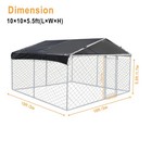 Outdoor Metal 10  X 10  Uptown Welded Wire Dog Kennel W waterproof Cover