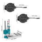 Vevor 8 9 10 Inch Tortilla Press Chapati Maker Roti Dough Press Maker Cast Iron