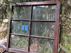 32 X 31 Antique Large Vintage Large Window Sash Frame Old 9 Pane  Frame 1920s