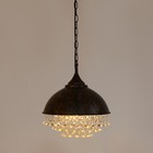 Rustic Industrial Chandelier Crystal Pendant Lighting Ceiling Light Fixture Lamp
