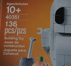 Lego Halloween Brickheadz Ghost 40351  New In A Sealed Box  136 Pieces