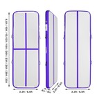 10ft Inflatable Gymnastics Mat  8 In Thick Air Track For Home  Yoga