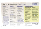 new  Ibm 56k Pc Card Modem Cellular Capable 02k4196 Xjack Pcmcia - Sealed