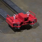 Titan Attachments Dual Clamp On Forklift 2  Hitch Receiver  Alloy Steel