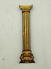 Antique Stamped Brass Column Ornaments From Seth Thomas Clock   cm74-8174 