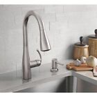 Essie Single-handle Pull-down Sprayer Kitchen Faucet In Sr Stainless By Moen
