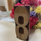 Large Wood Number 8 Letterpress Print Type Printers Vintage Printing 