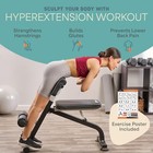 Roman Chair Hyperextension Bench     Adjustable Back Extension For Glutes   Lower 