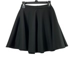Made By Johnny Skater Skirt Women Small Black Mini Flared Knit School Girl