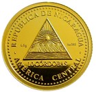 Nicaragua 10 Cordobas 2020 0 5g 0 585 Gold  total Solar Eclipse 