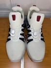 Nike White metallic Silver Shox Gravity Low Top Lace Up Mesh Sneaker Ar1999