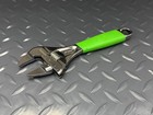 New Snap-on Tools Green 6   Slim Adjustable Wrench Smooth Jaw Adhws6g Free Ship