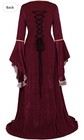Women   s Xs Whine Red Velvet Renaissance Medieval Costume Dress 52    Length