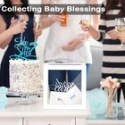 White Gift Card Box With Clear Window  Elegant Holder For Wedding Birthday