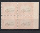 North Borneo Sg 191 1916 Red Cross Overprint On 3c Railway Station   Block 4 Mnh