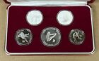 1988 Seoul Olympics Silver Proof Commemorative Coin Medal Set Of 5