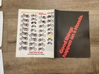 Vintage Honda Motorcycle Flyer puctures 70 s Mx Team motocross