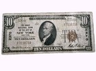 1929  10 National Bank Note - Chase National Bank Nyc - Charter 2370    Type  1 