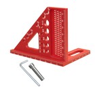 3d Multi-angle Measuring Ruler 45   90   Aluminum Woodworking Square Tool
