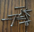 Antique Wood Screws   5 X 1    Flat Head Slotted American Made 12 Pack Free Ship
