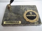 Estate Guinness Pen Holder On Connemara Marble Irish Souvenir