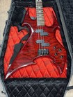 B c  Rich Beast Red 4 String Electric Bass Guitar W  Coffin Case See Description
