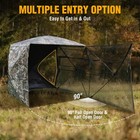 270 360 See-through Ground Blind For Deer Hunting - Portable Camouflage Shelter