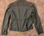 Candies Woman s Olive Green Jacket Military Style Zip Up - Size M  Fits Small