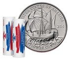 2026 P   D Semiquincentennial Mayflower Compact Quarter 2 Roll Set Sealed 26sqra