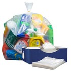 Plasticplace 56 Gallon Clear Trash Bags  1 5 Mil  43   X 46    100 Count