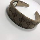 Womens Canvas Gucci Beige Hair Band