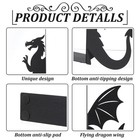 Dragon Metal Bookends Set Of 2 Styles Fantasy Book Ends For Shelves Bookshelf   