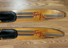 Vintage Taper Pro Sundash Water Ski Wood Wooden Set Pair Slalom Decor Or Ride 