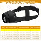 Dog Muzzle Soft Mesh Muzzle Mouth Guard Cover Black S