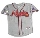 Chipper Jones Atlanta Braves 1999 World Series Grey Road Jersey Men s Large