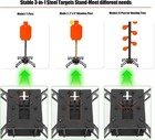 Ar500 Steel Shooting Target Set 3 8  Thick Hostage Reactive Target W  Multi-func