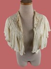 Rare Victorian Edwardian 1800s Silk Lace 19th Century Womens Blouse Layered Sz S
