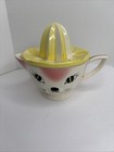 Vintage Mid Centrury Cearamic Reamer Juicer Cat Face