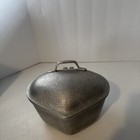 Vintage Century Silver Seal Hammered Aluminum Roaster W lid Metal Craft Corp 