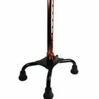 Quad Cane Small Base Bariatric 300lbs Walking Aid Medical Mobility Adjustable