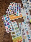 Huge Lot Of Vintage Stamp Sheets Holiday Wildlife