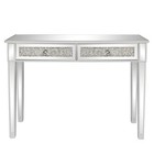 Mirrored Diamond Console Table Dressing Table 2 Drawer For Living Room Hallway
