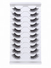 10 Pairs Half Lashes Wispy Cat Eye False Eyelashes Natural Outer Corner Lashes