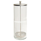 Glass Disinfectant Jar For Sterilizing Hair Salon Shears  Combs  Barber Clean   