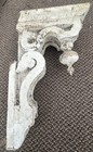 Victorian Gingerbread Corbel Bracket W finial Old Crusty White 12x12 5x6 5 Set 2