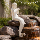 Large Mermaid Statue  26 In Diy Outdoor Garden Sculpture Figurines