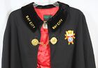 Vtg Cape Cloak Fraternal Organization K Of C Patches Black Mastercut Bay City Mi