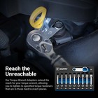 Capri Tools 3 8 In  Drive Torque Adapter Set  12-point Box End  Metric  10-piece