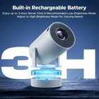 Portable 4k 12000 Lumen Projector 1080p Mini Home Theater Wifi Built-in Battery